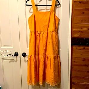 Yellow Jcrew maxi dress